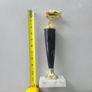 Vintage‎ Gold and Black Trophy with Marble Base